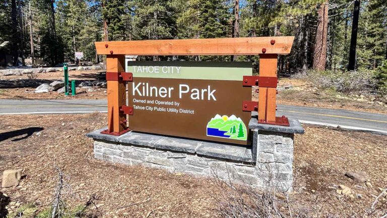 Tahoe City Public Utility District Branded Monument Sign Front Signs