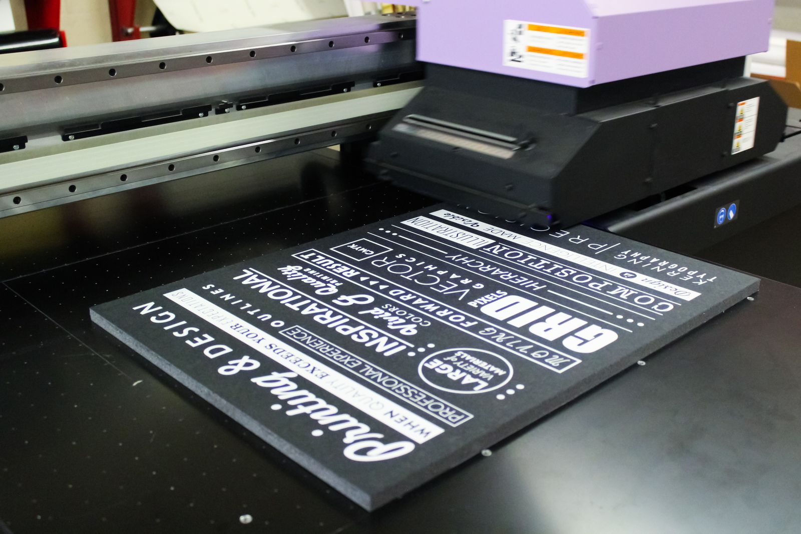Decorative black foam board direct printing