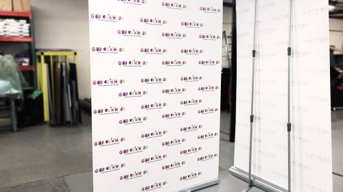 Printed roll up banner