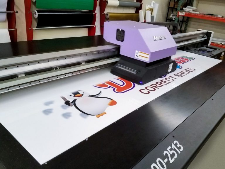 Direct printing process on an acrylic material | Front Signs