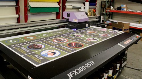 Direct printing a large custom PVC board | Front Signs