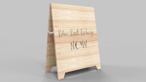 wooden a frame 3d rendering