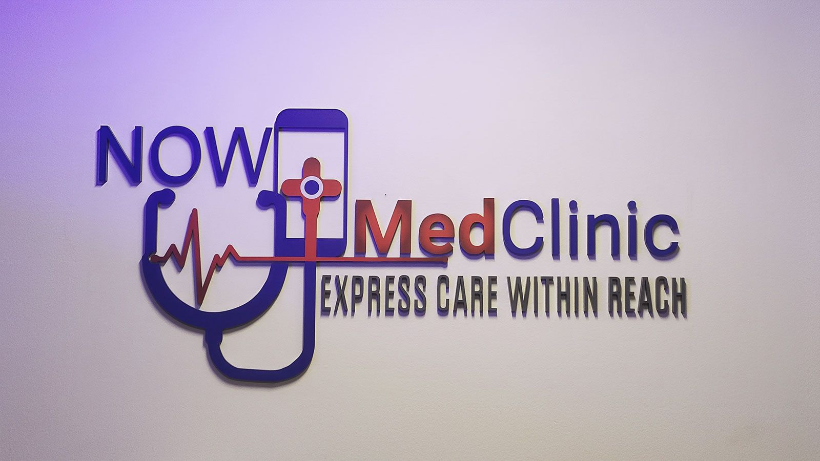 Now Med Clinic 3D letters