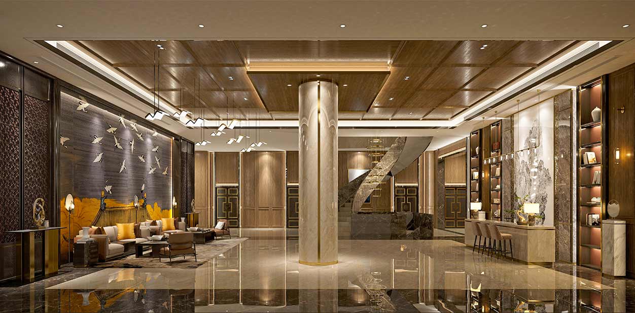 Modern Hotel Lobby Design Concept