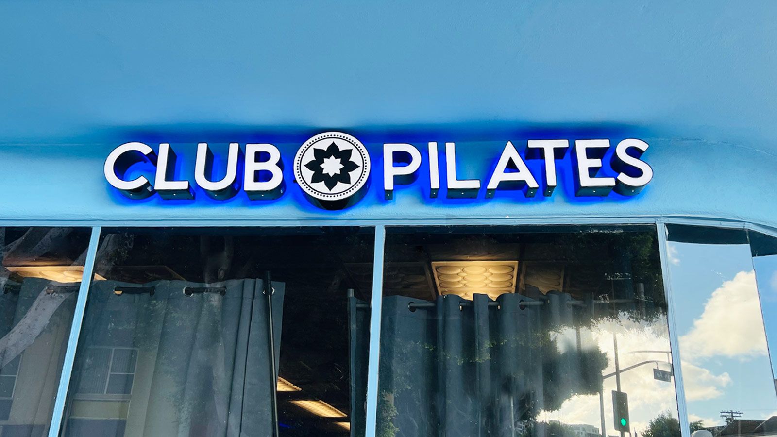 Club Pilates bespoke reverse channel letters