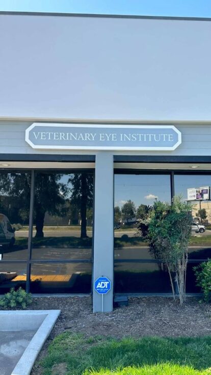 Veterinary Eye Institute cabinet sign for branding | Front Signs