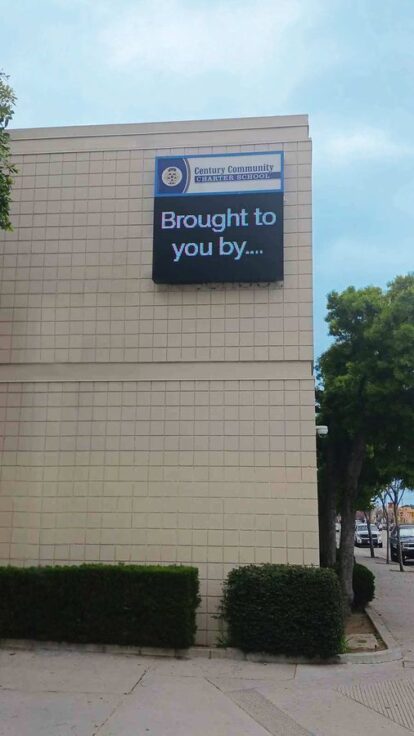 Eye-catching building sign installation for school | Front Signs