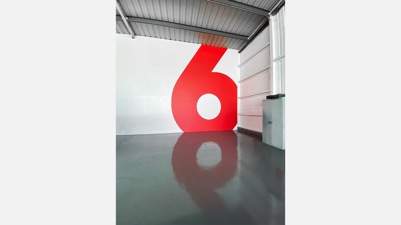 6 number wall decal