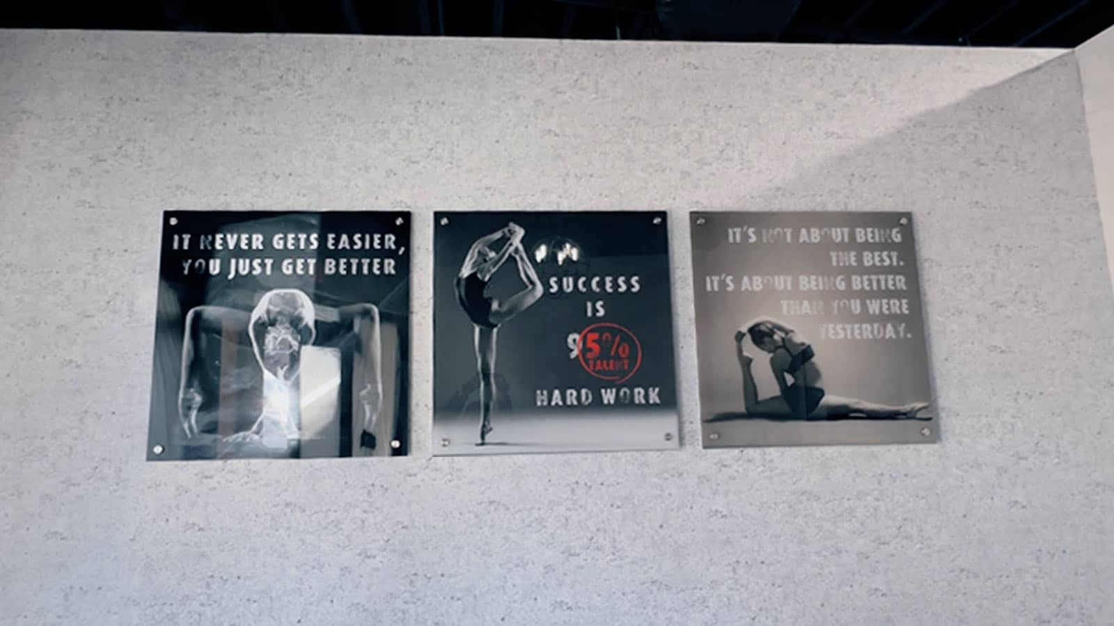 ballet dancers interior wall-mounted signs