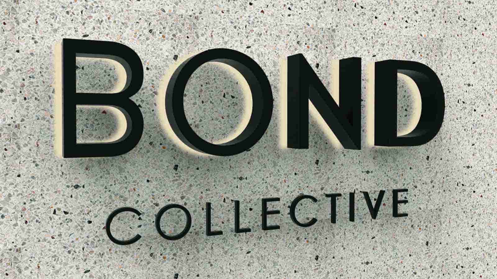bond collective light up letters design