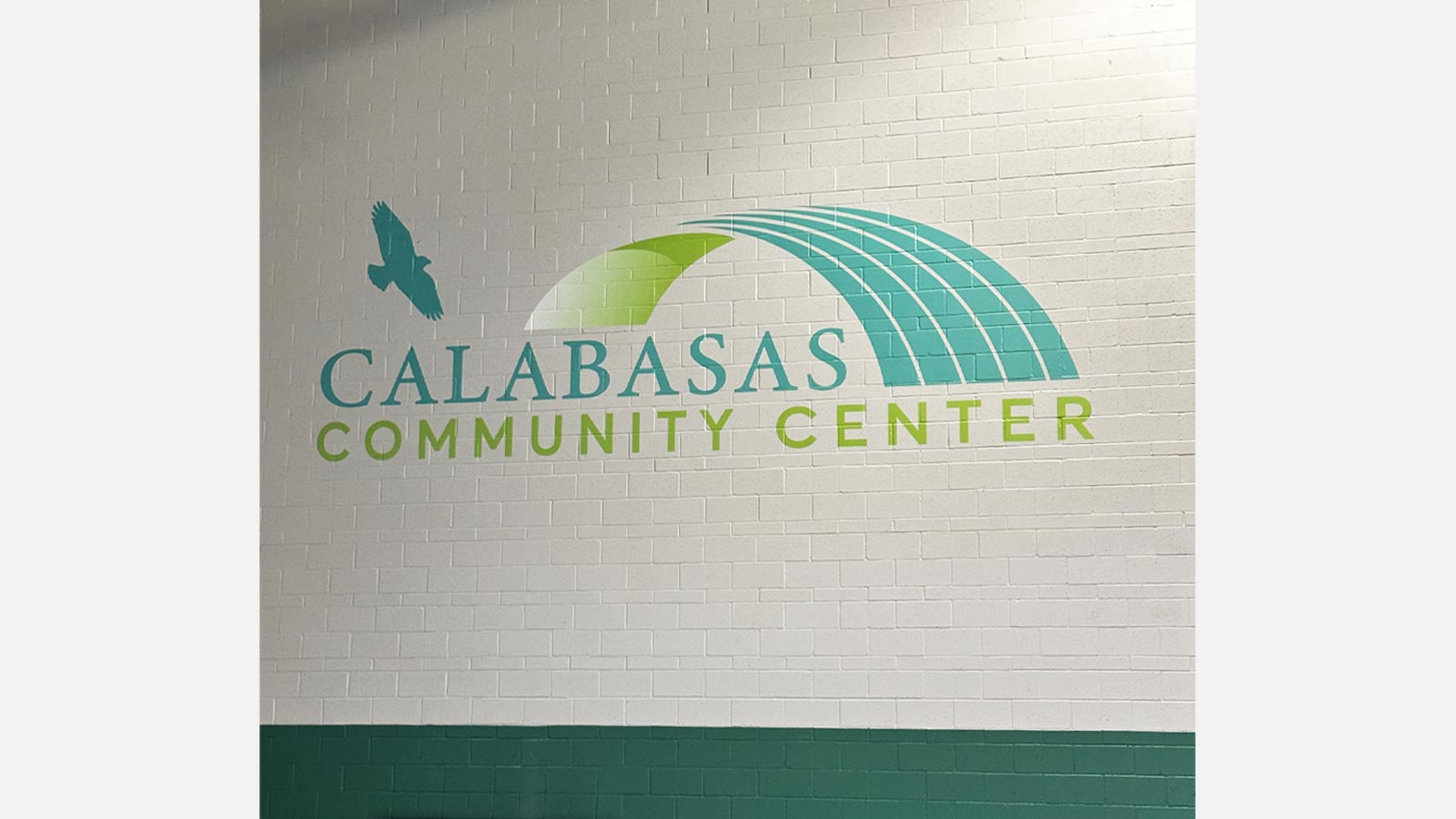 city of calabasas vinyl lettering applied to the wall