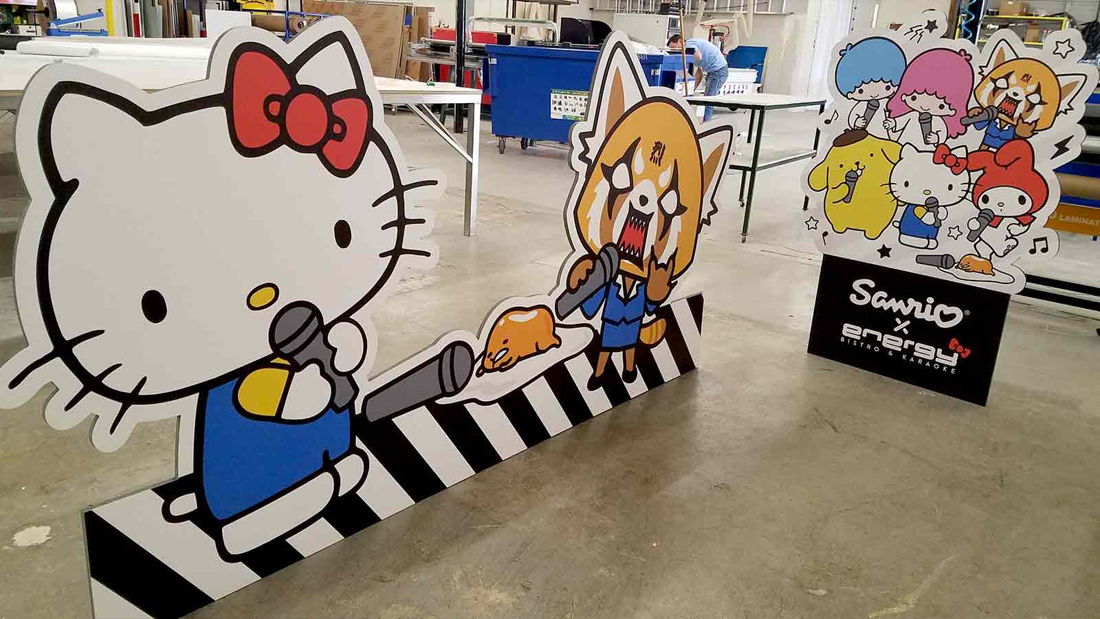 hello kitty free-standing gatorboard cut outs