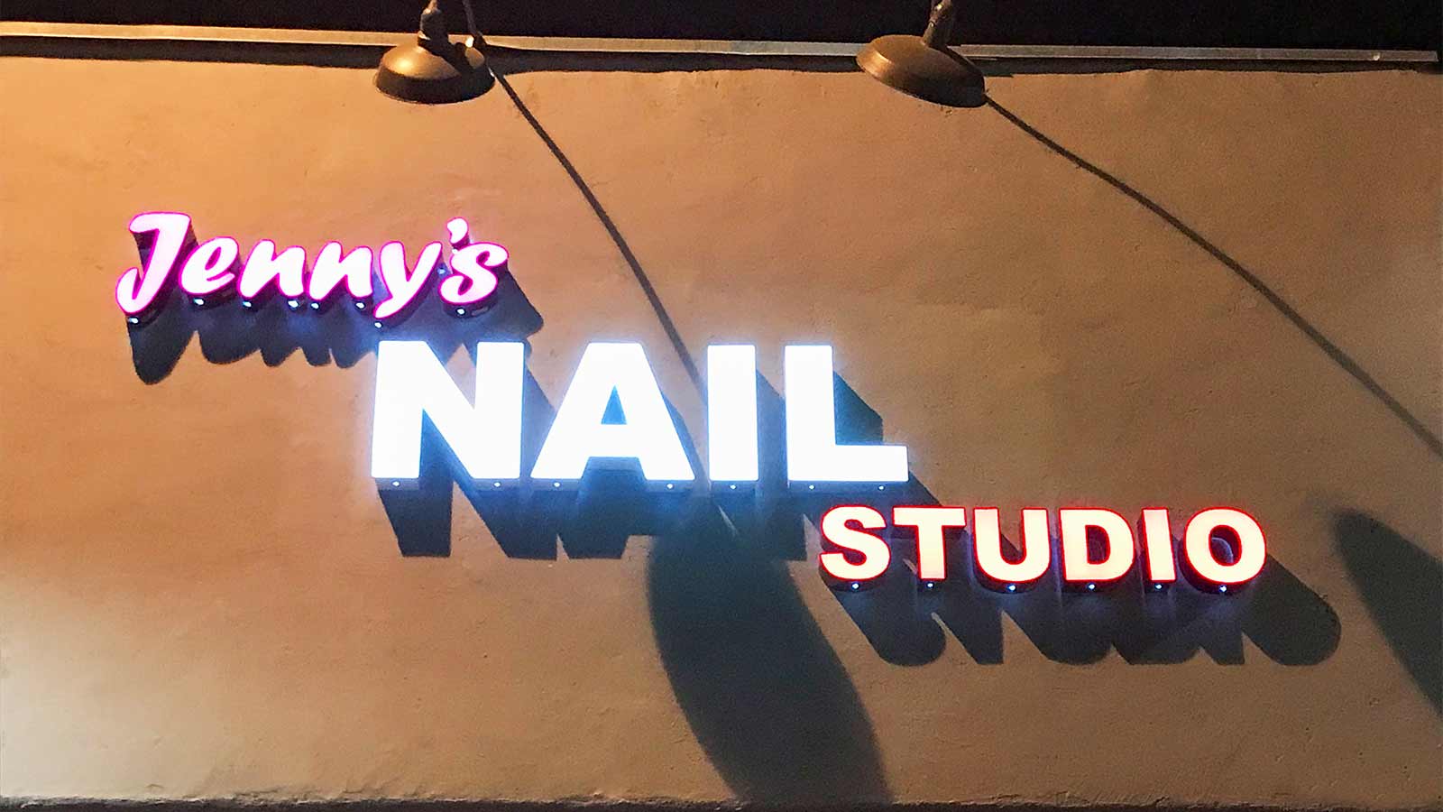 jennys nail studio channel letters