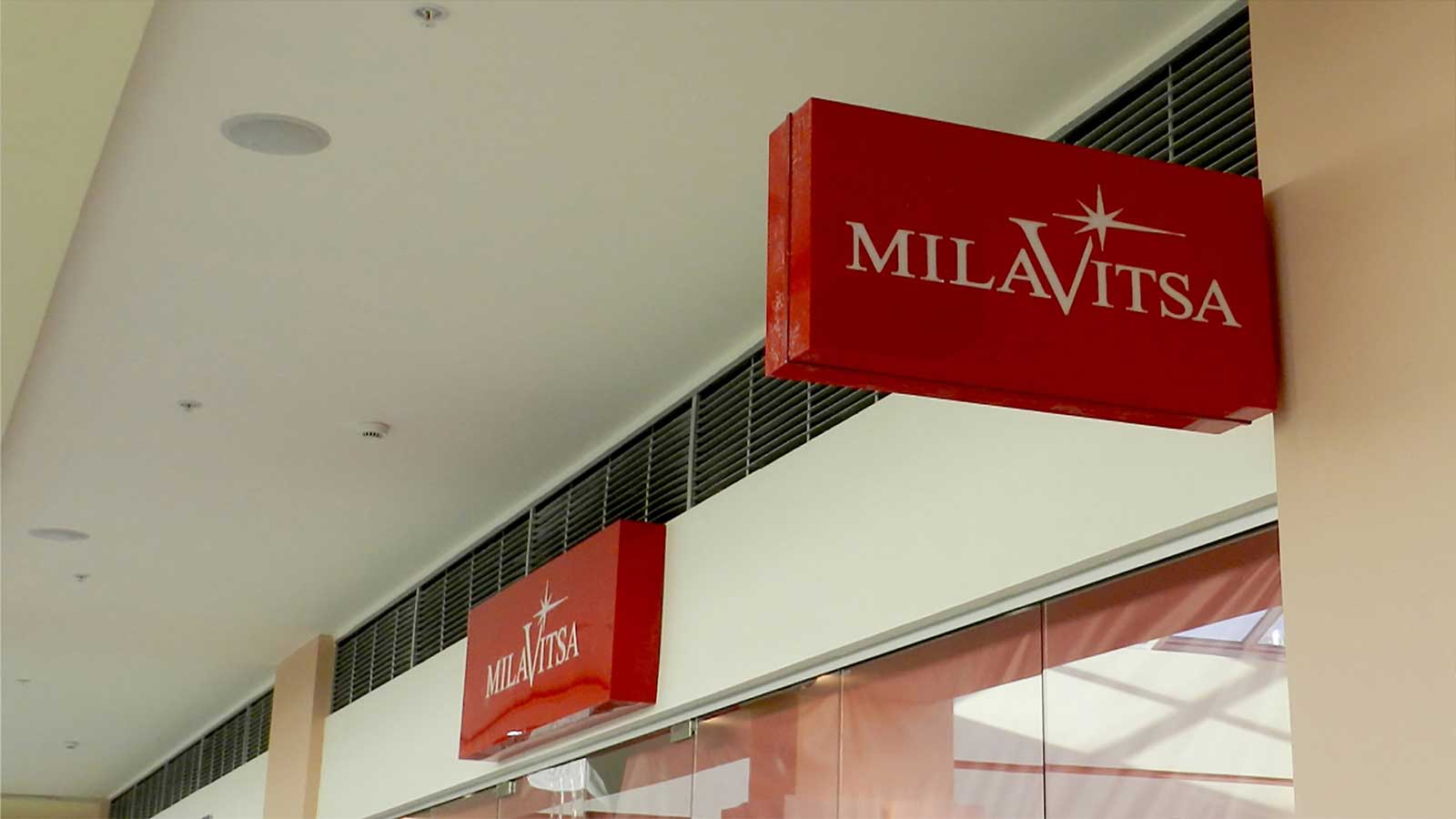 milavitsa indoor acrylic lightbox sign