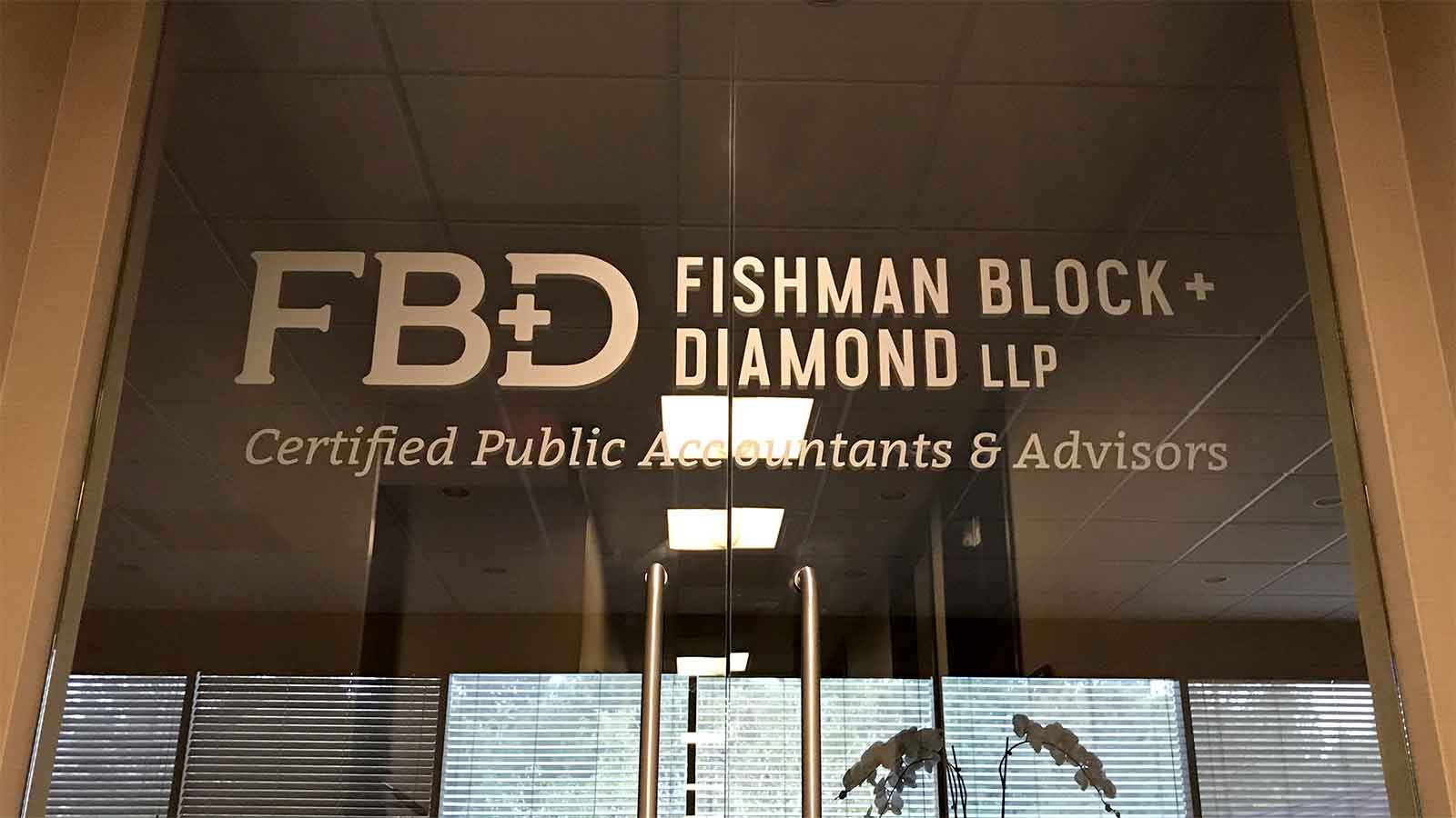 fbd glass door vinyl lettering