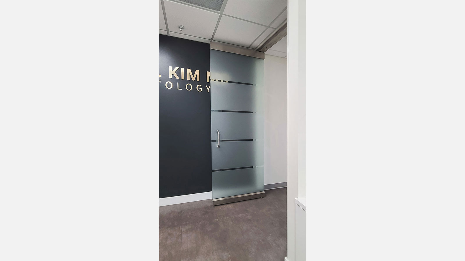 michael kim md office door decals