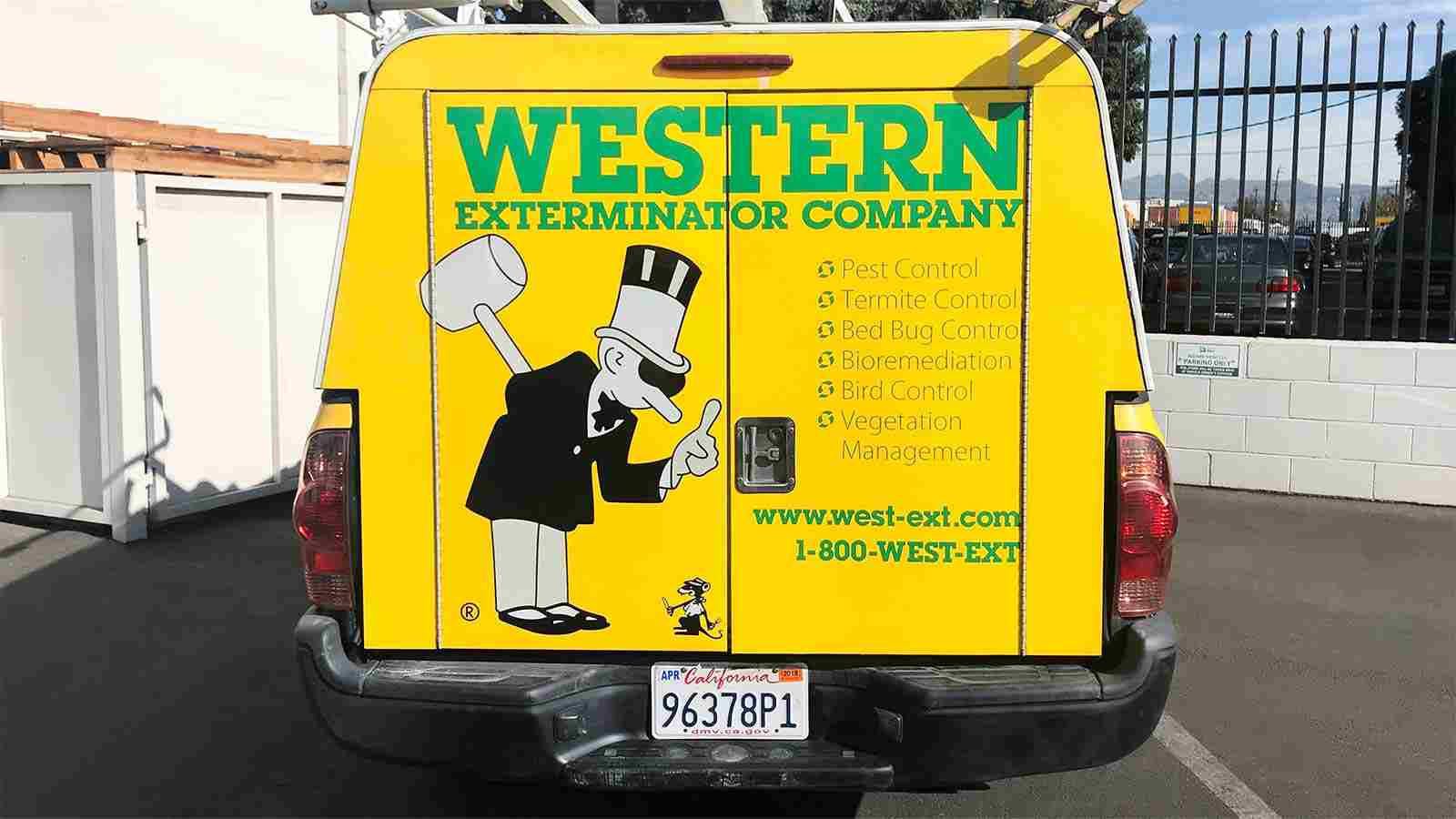 western exterminator company vinyl car wrap