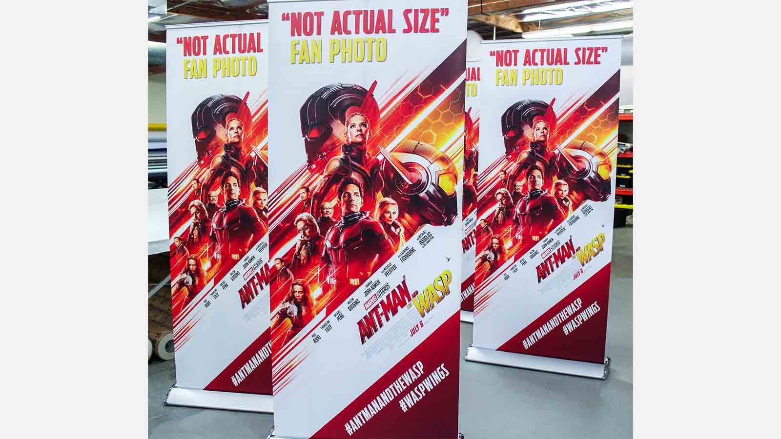 ant man pull up banners