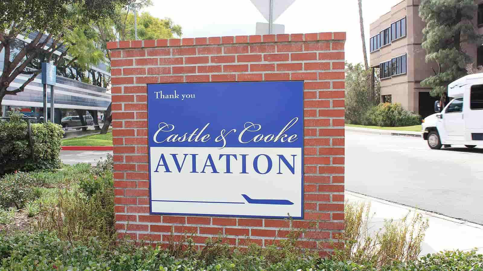 castle and cooke aviation pylon sign