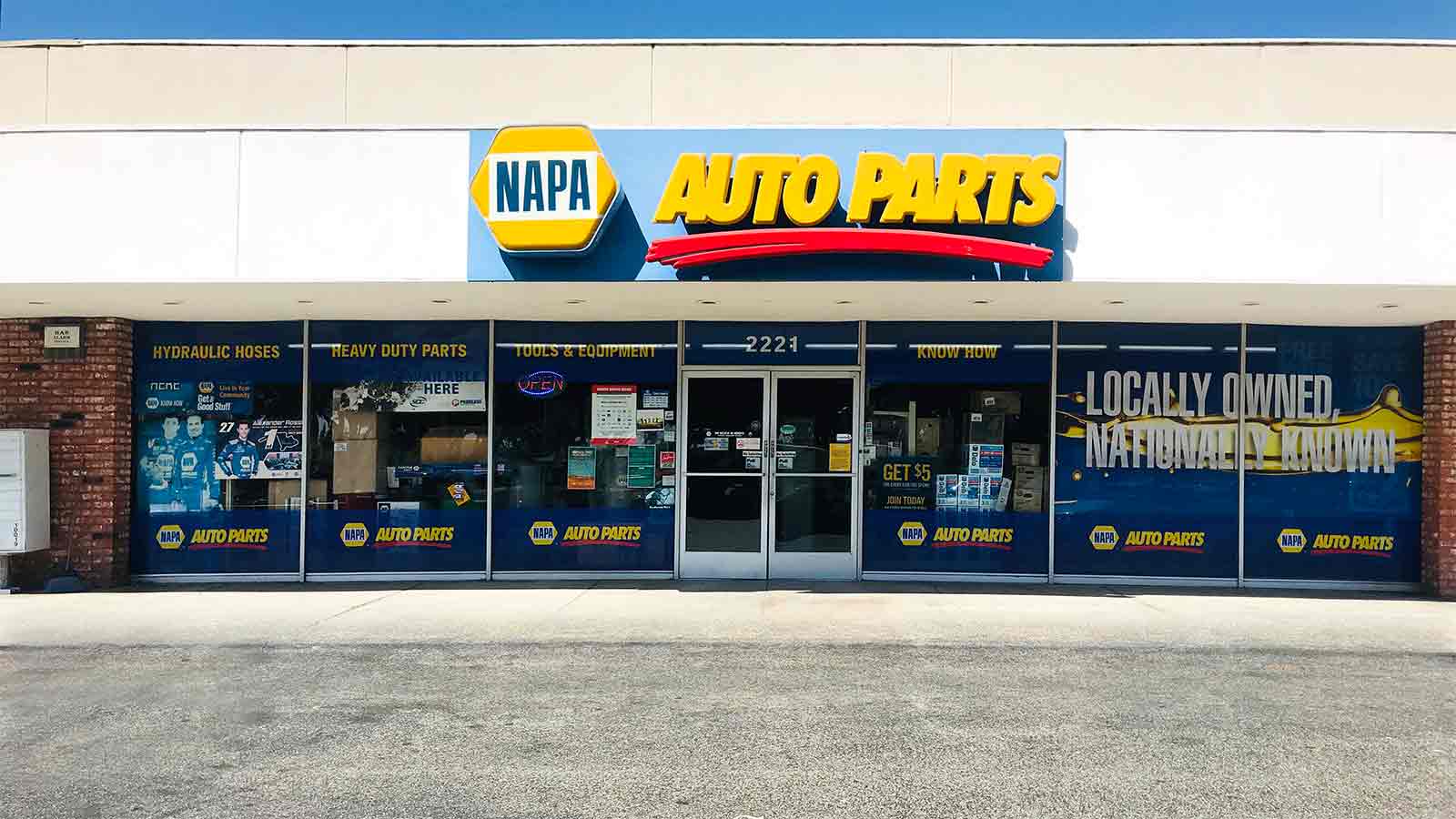 napa autoparts 3d signs window decals