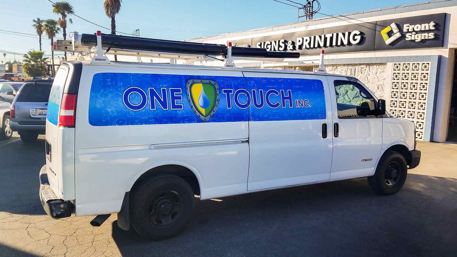 one touch fleet vehicle advertising