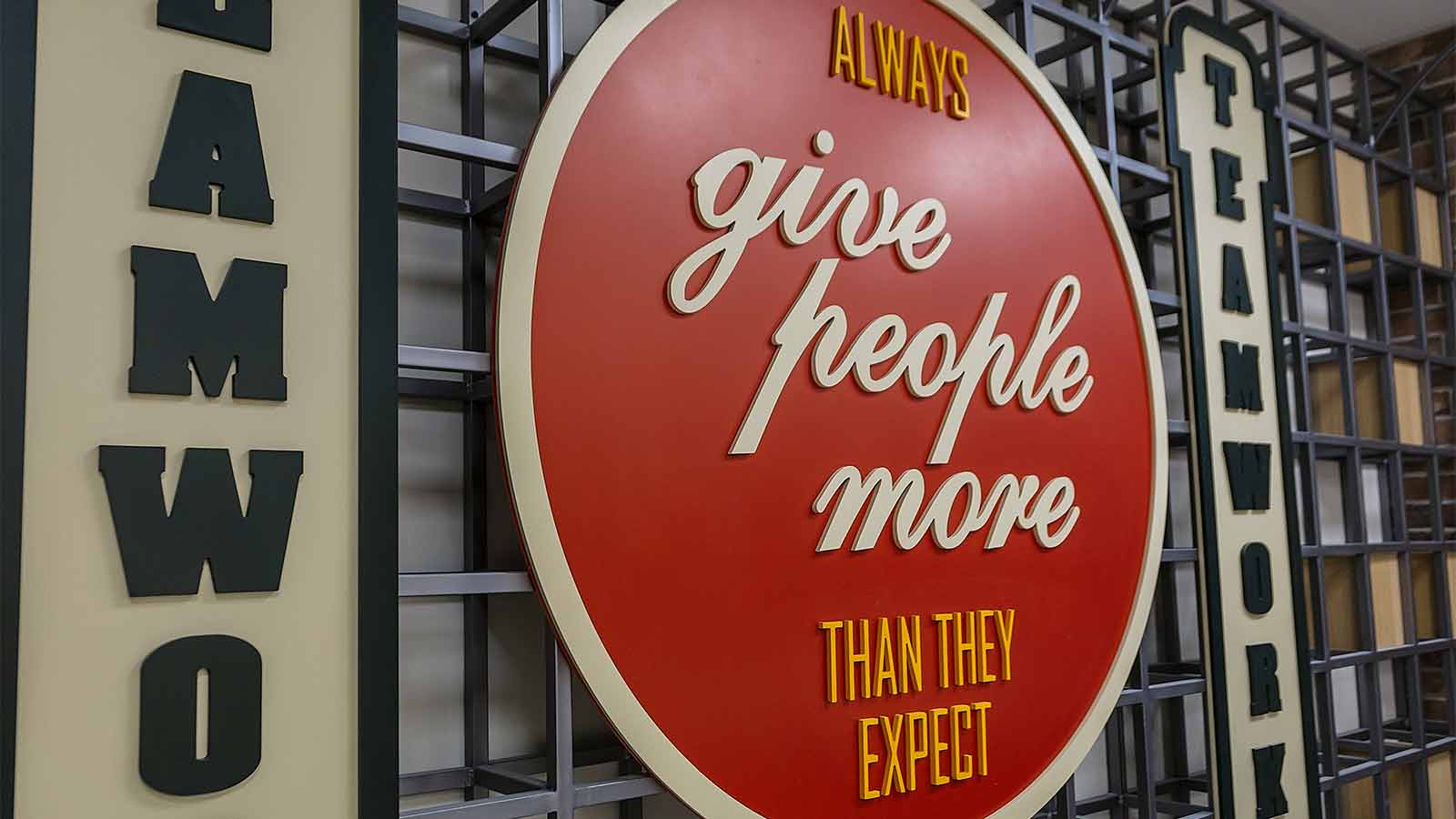 positive quote pvc acrylic interior signage