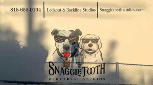 snaggle tooth rehearsal studios wall decal