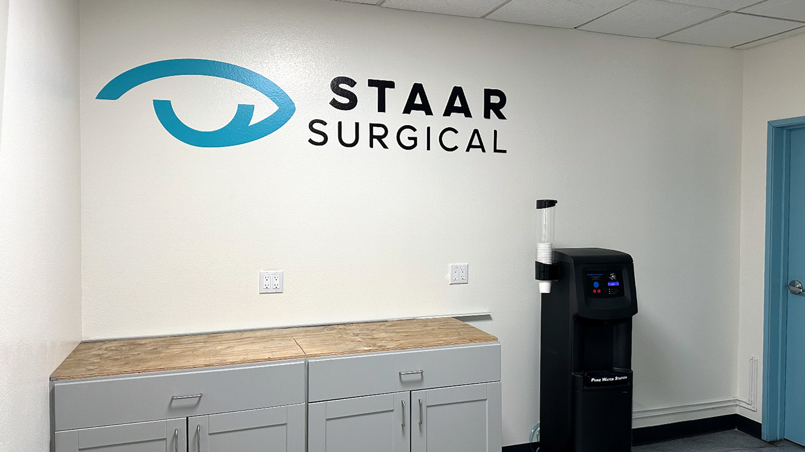 staar surgical wall decal applied indoors