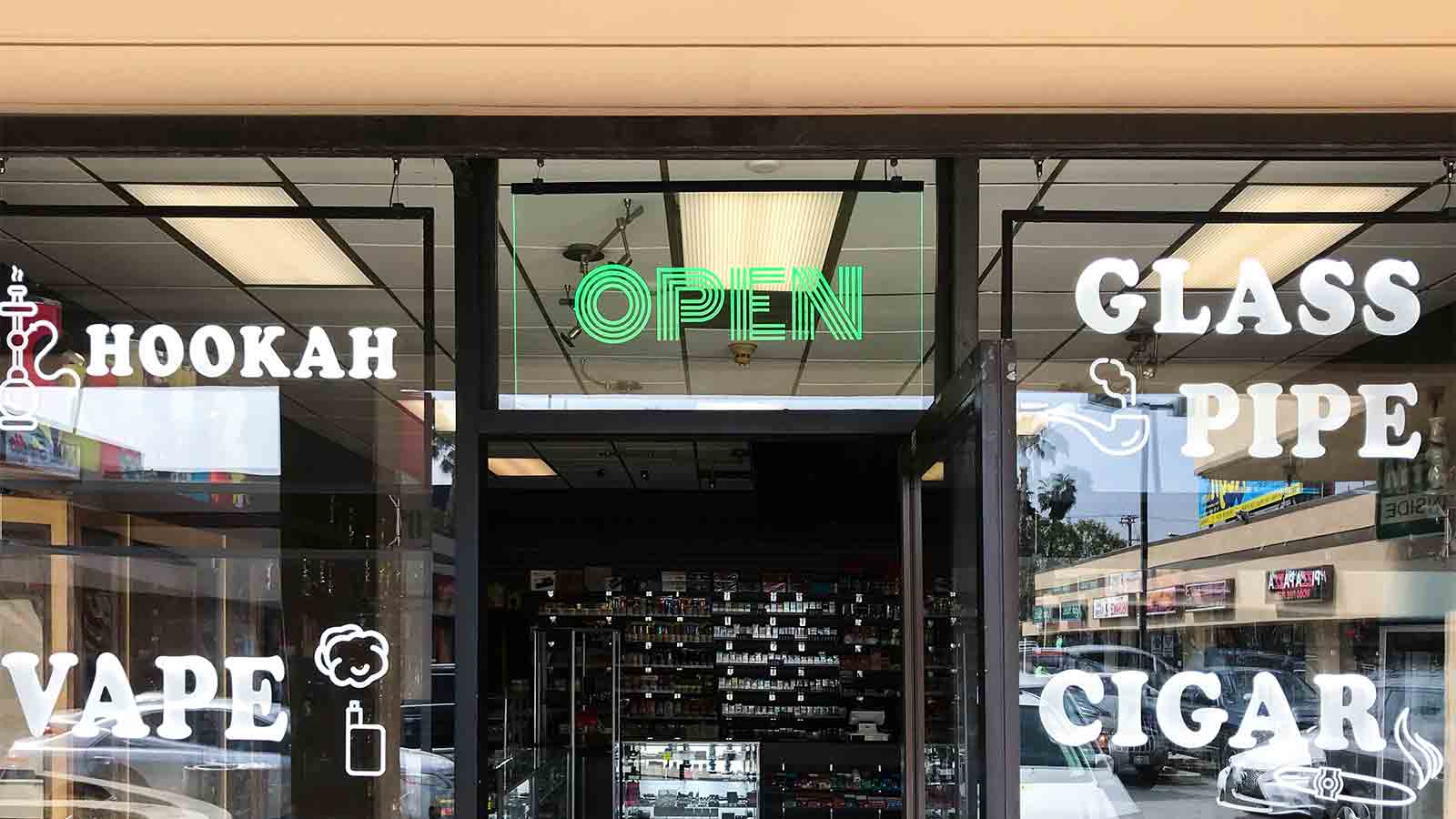 Custom Storefront Hanging Acrylic “Open” Sign