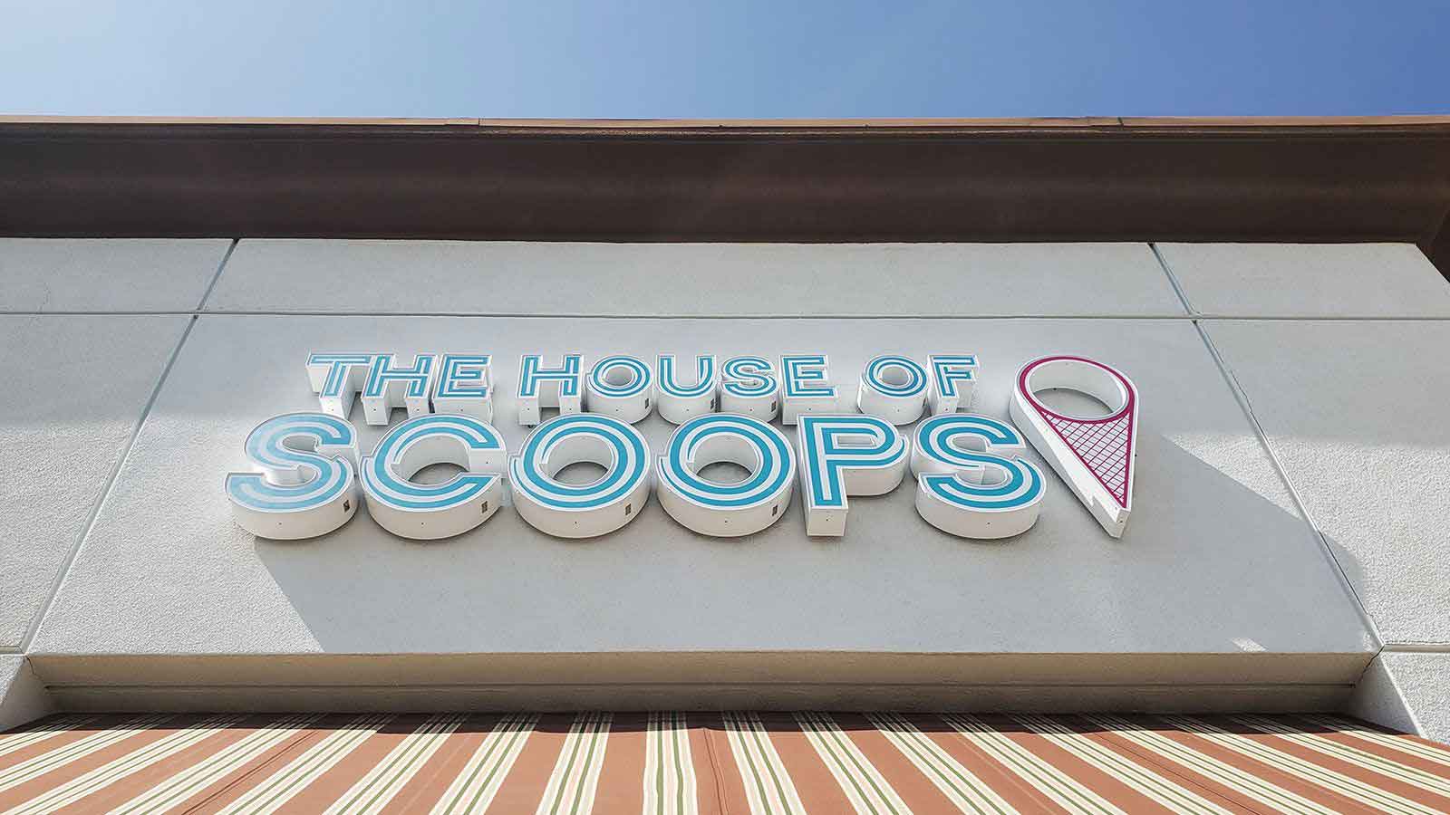 the house of scoops led letters