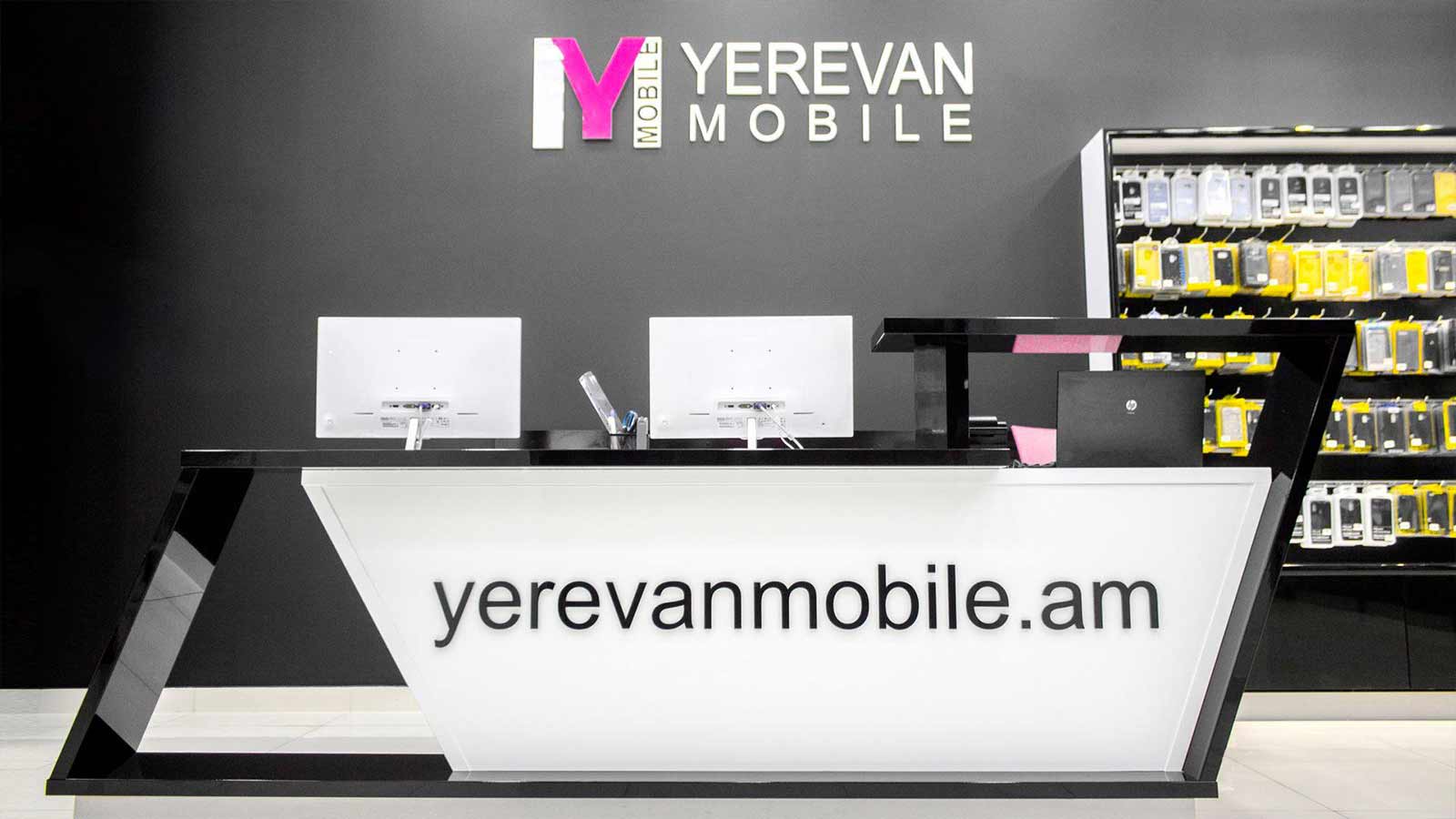 yerevanmobile am reception desk acrylic letters