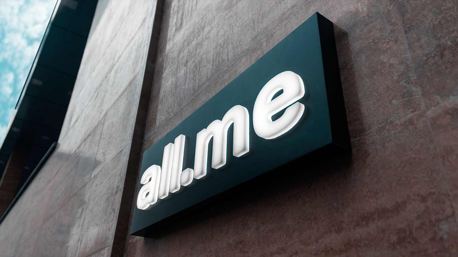 allme fully illuminated sign