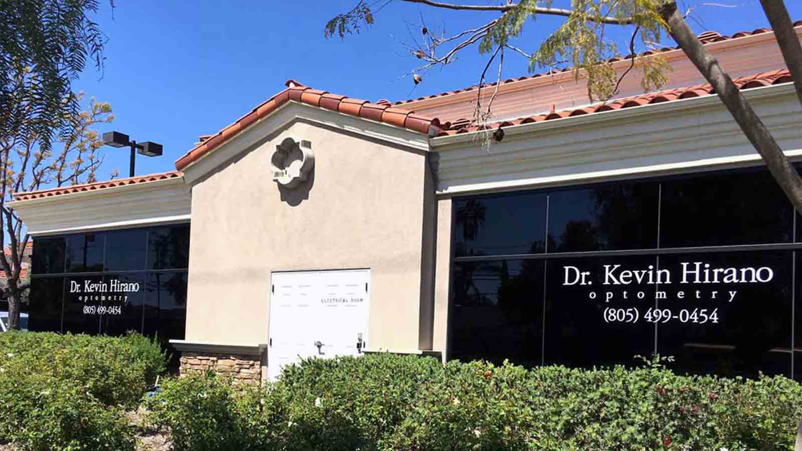 dr kevin hirano storefront vinyl lettering