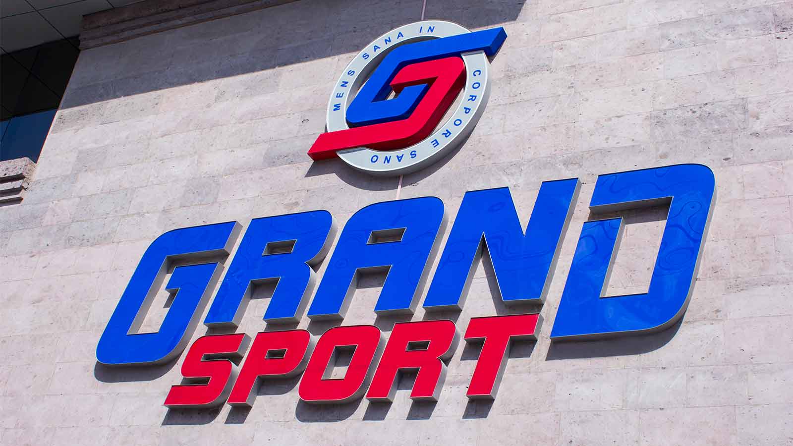 grand sport wall mounted channel letters