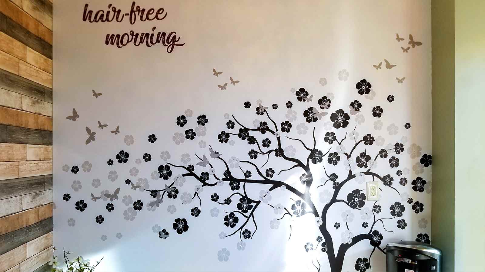 hair free morning wall decal