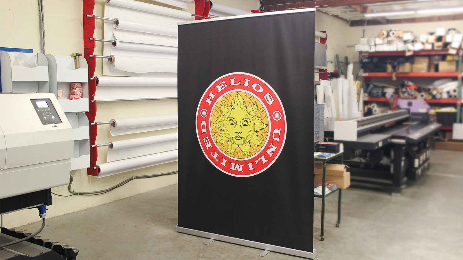 helios unlimited wide retractable banner