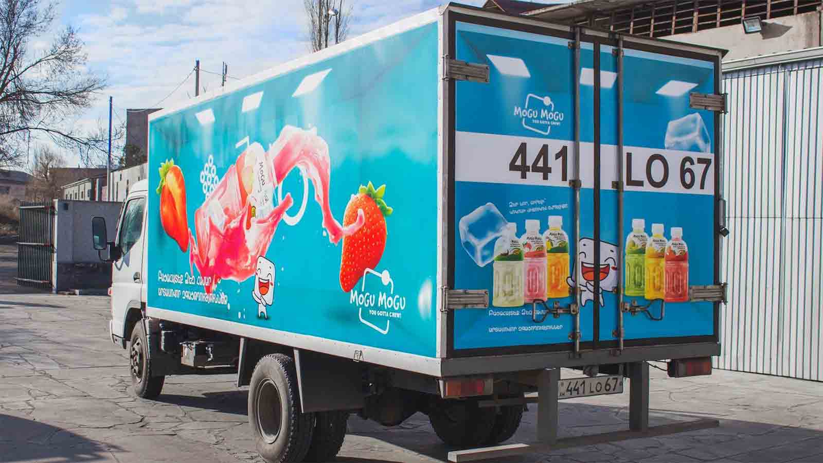 mogu mogu truck opaque vinyl wrap