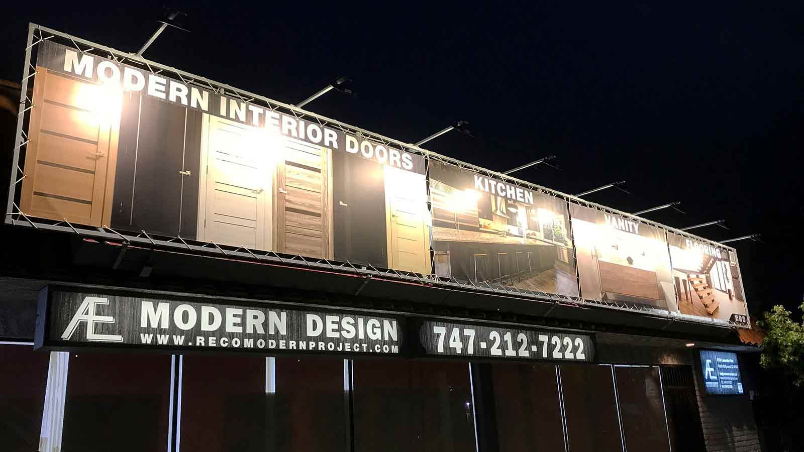 reco modern project stretched vinyl banner