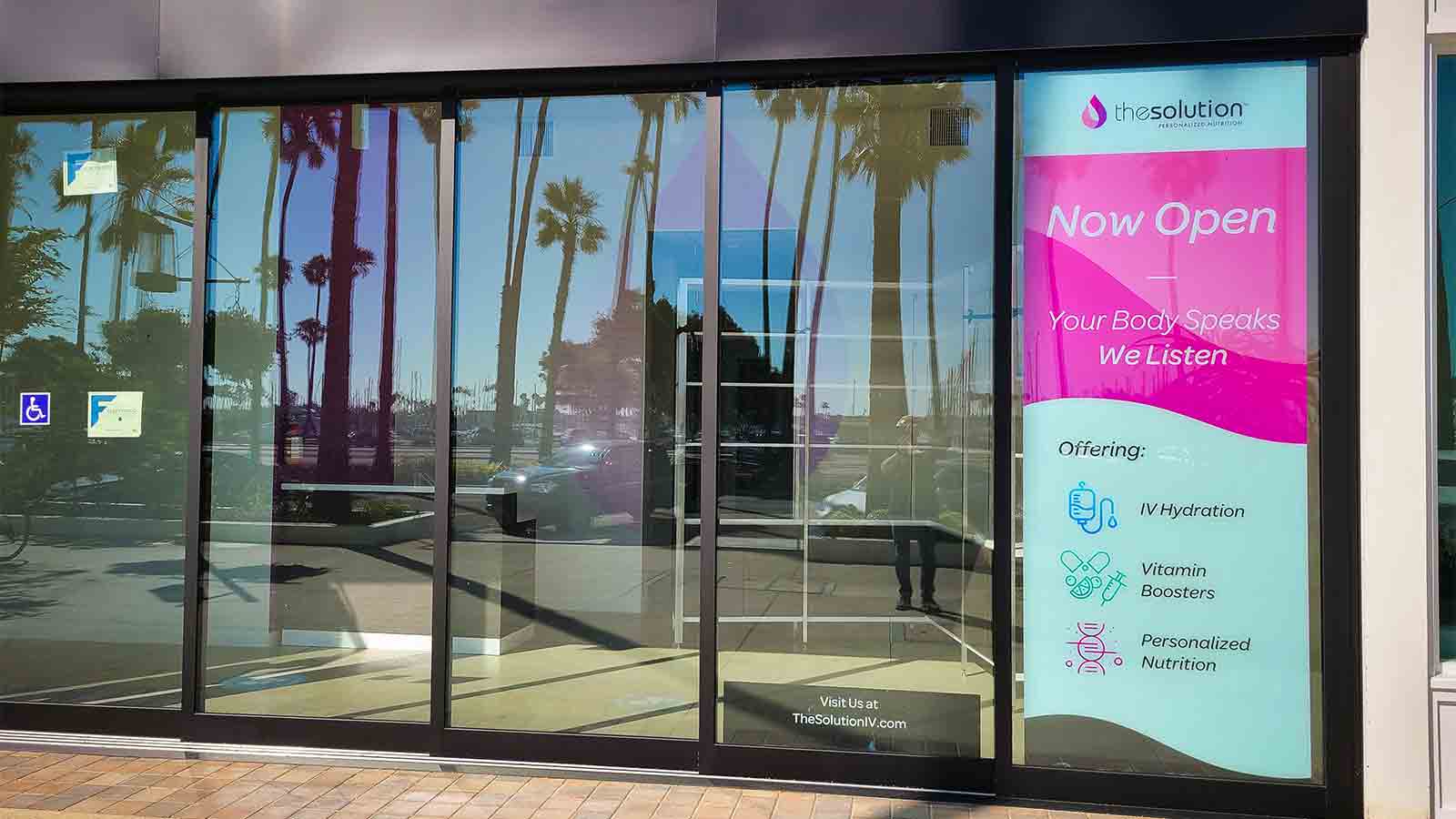 the solution custom storefront window decal