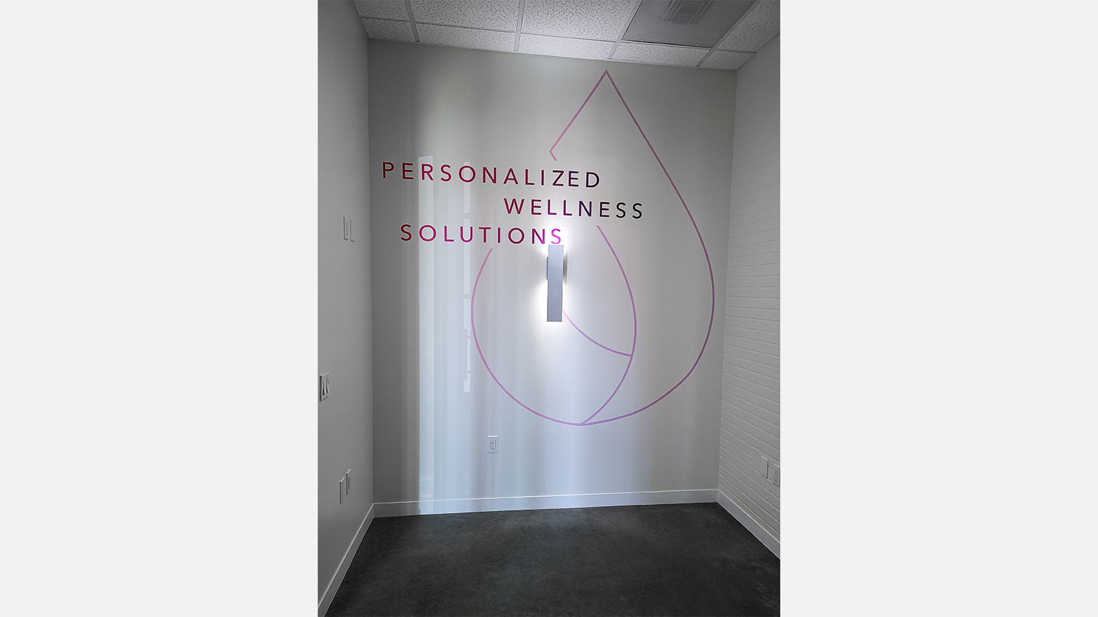 the solution interior branding wall decals