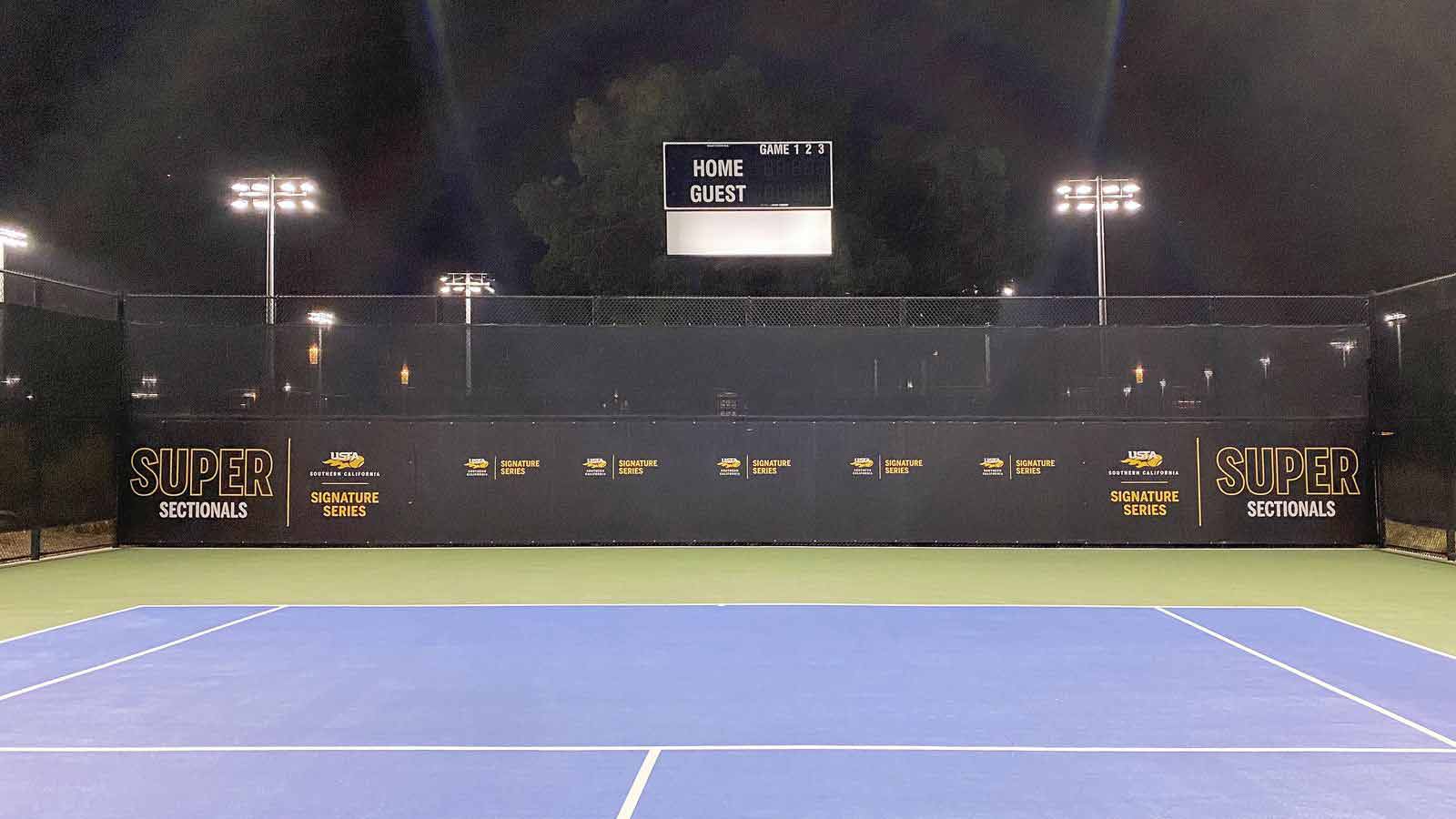 united states tennis association arena banner