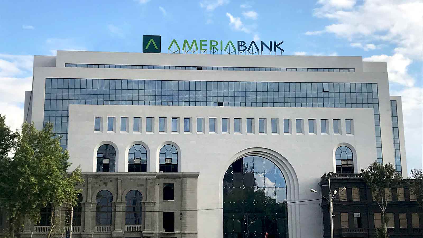 ameriabank building top channel letters