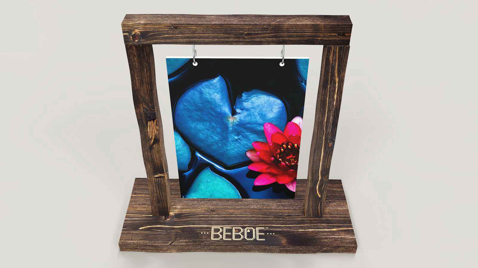 beboe hanging stand sign 3d rendering