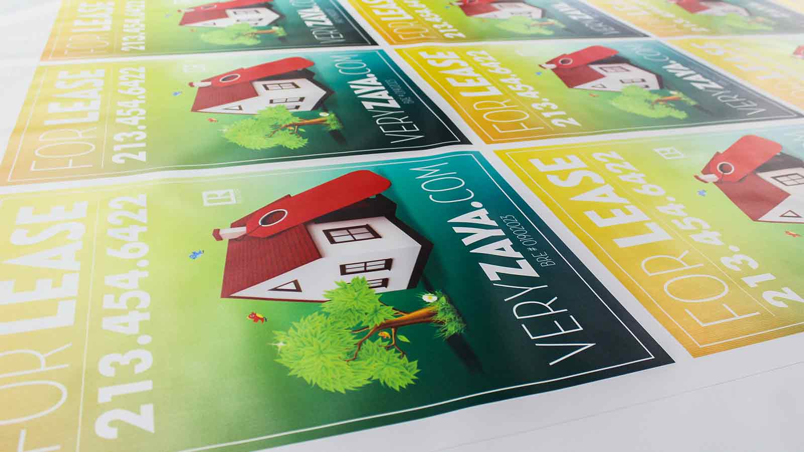 colorful promotional real estate vinyl banners