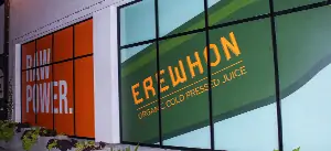 Erewhon storefront branding done by Front Signs, US-wide sign making company"