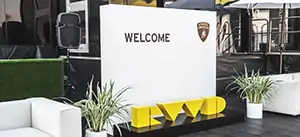 Lamborghini project made by Front Signs, a sign company operating in Los Angeles and US-wide"