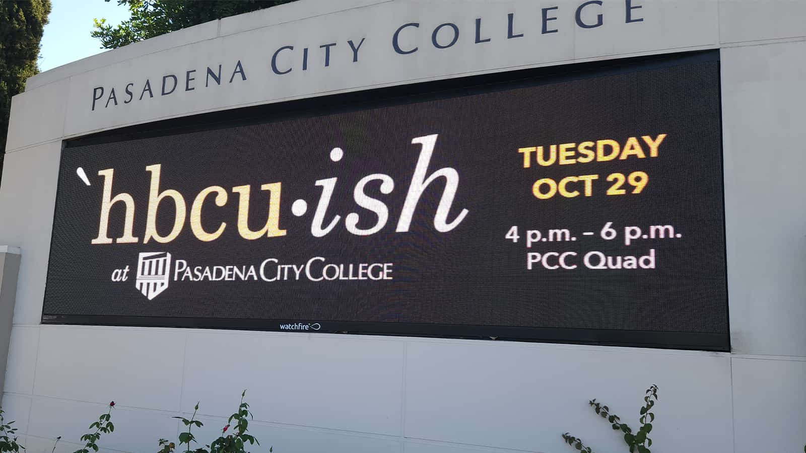 pasadena city college led display repair for outdoors