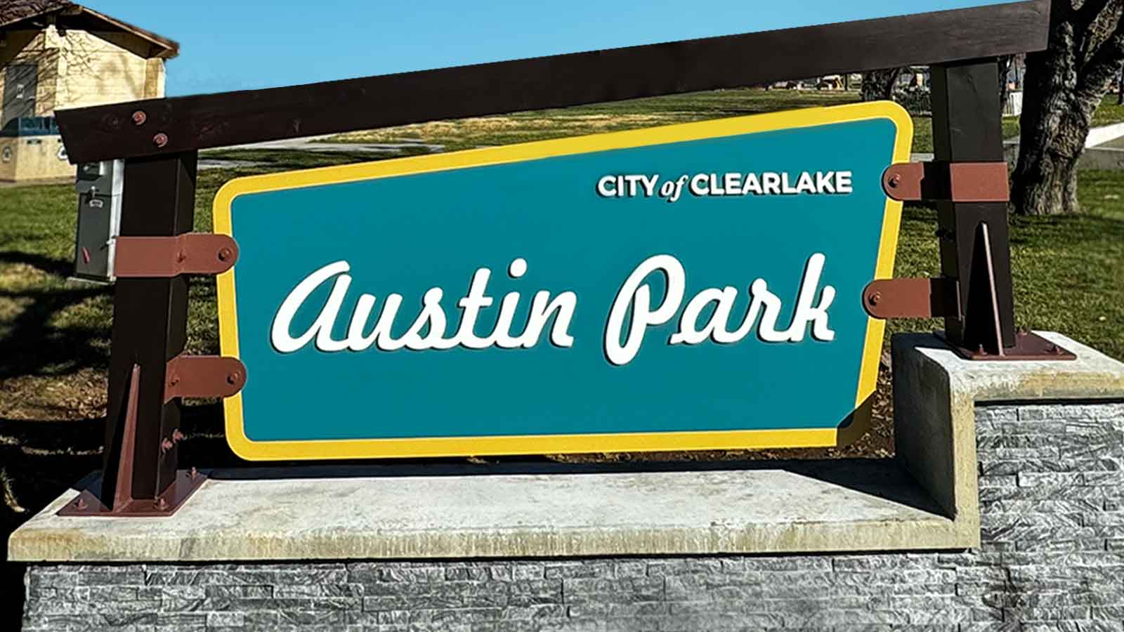 austin park community display installed outdoors