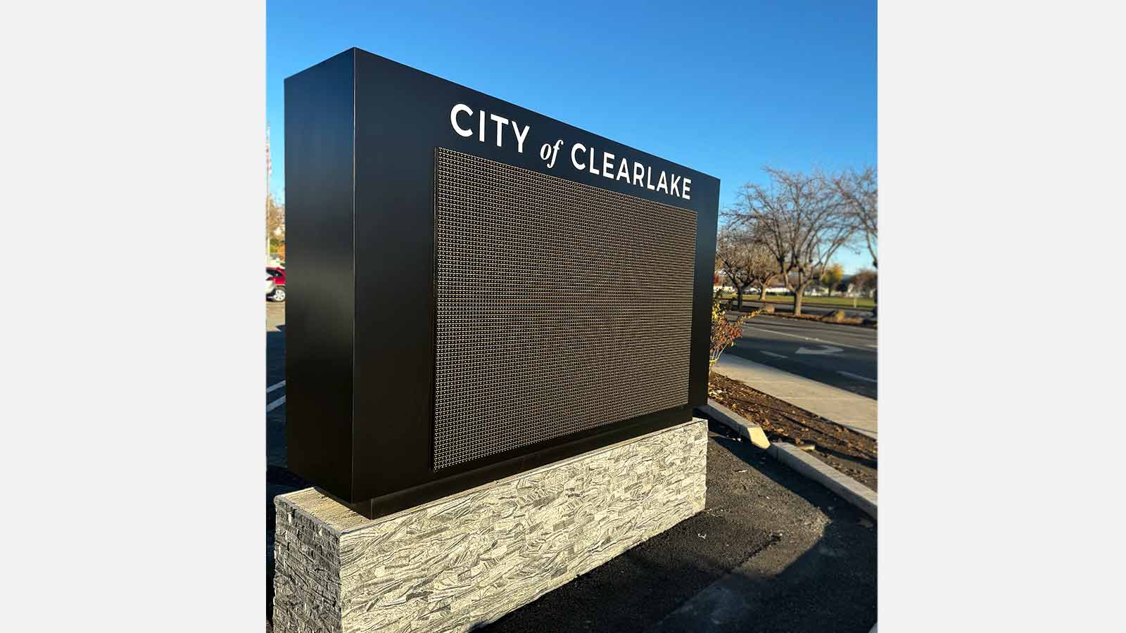 city of clearlake led project installed outdoors